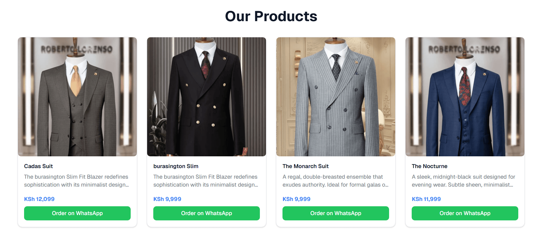 Professional Online Store Template - Kenyan Business Website Design